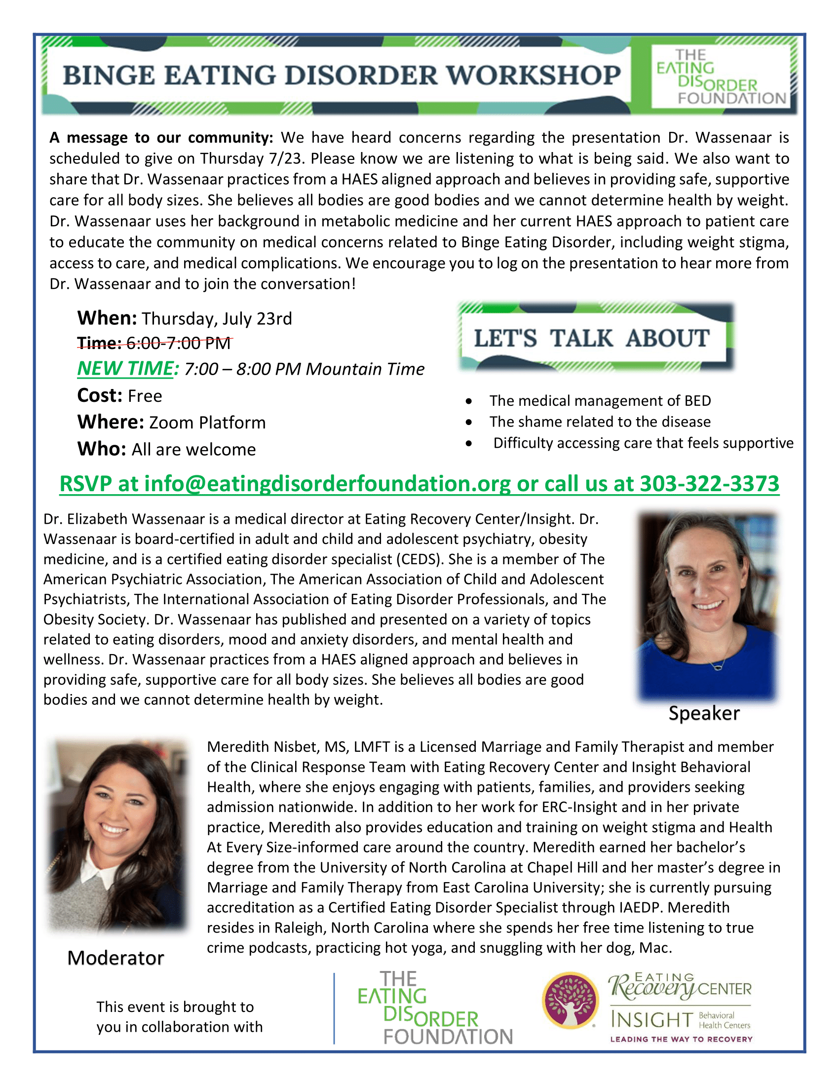 Binge Eating Disorder from a Medical Perspective @ Virtual