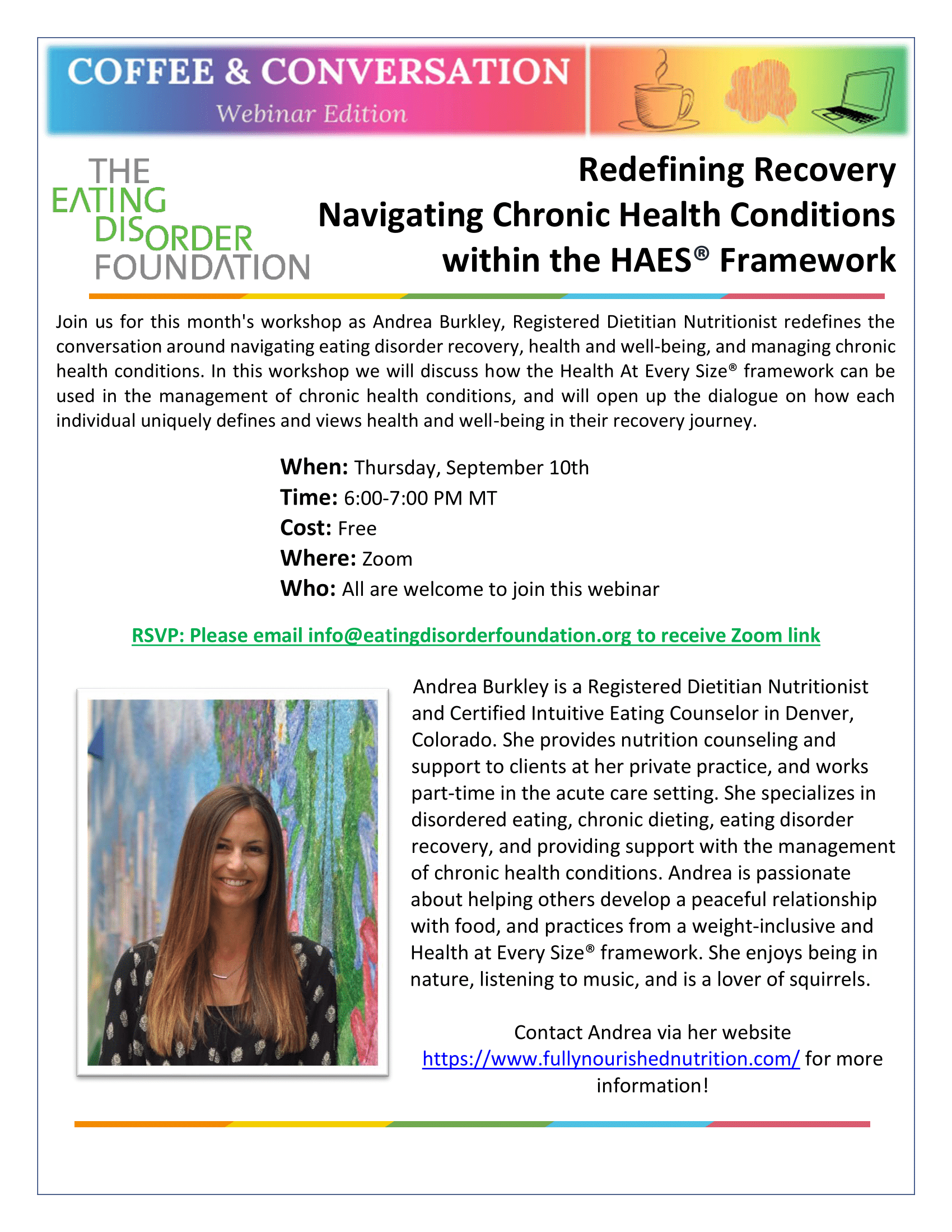 Redefining Recovery: Navigating Chronic Health Conditions within the HAES® Framework @ Virtual