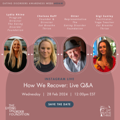 How We Recover: Live Q&A @ Instagram Live